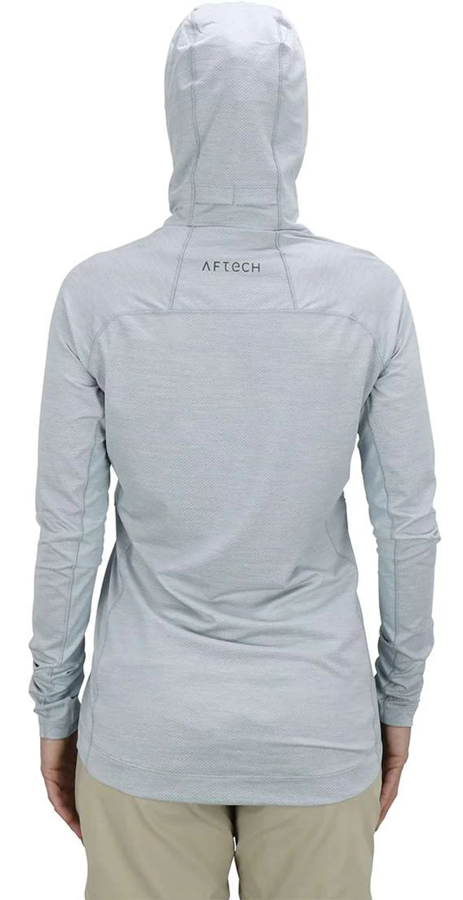 Aftco Womens Adapt Performance Hood - Light Gray Heather - Large 4 Aftco Womens Adapt Performance Hood - Light Gray Heather - Large - Image 2