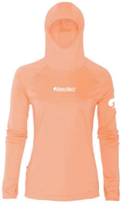 Grundens Womens Solstrale Hoodie - Coral/TackleDirect Logo