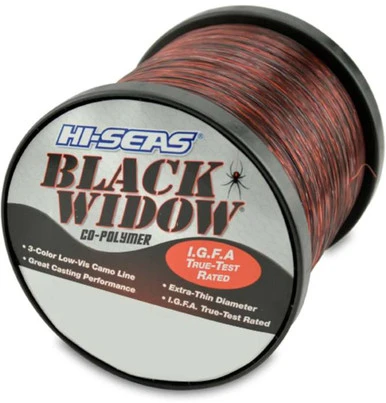 Hi-Seas Black Widow I.G.F.A. Micro-Thin Camo Line 1 Lb. Spool 3 Hi-Seas Black Widow I.G.F.A. Micro-Thin Camo Line 1 Lb. Spool