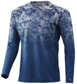 Huk Icon X Tide Change Fade Long Sleeve Shirt - Exuma - X-Large