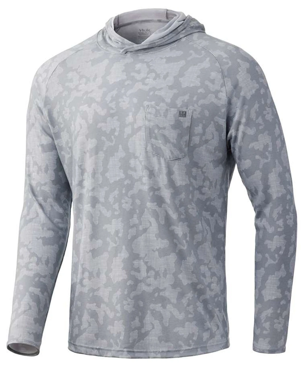 Huk Waypoint Running Lakes Hoodie - Overcast Grey - 2X-Large 3 Huk Waypoint Running Lakes Hoodie - Overcast Grey - 2X-Large