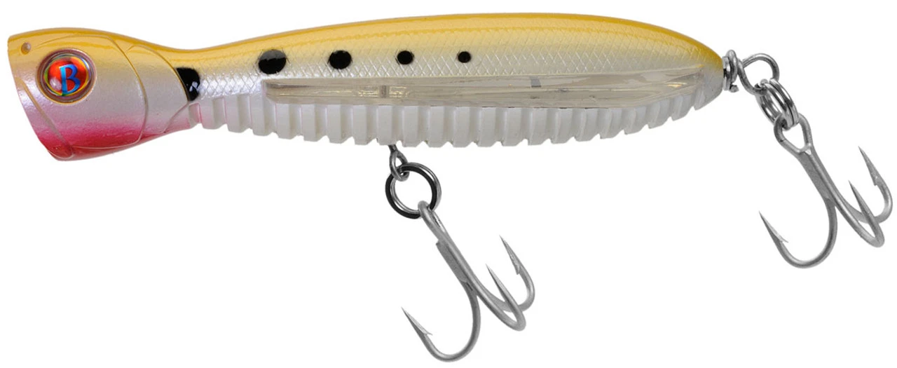 Ocean Born 18020 Flying Popper SLD Lure - Dotted Yellow 3 Ocean Born 18020 Flying Popper SLD Lure - Dotted Yellow