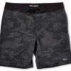 Pelagic Deep Drop Fish Camo Fishing Shorts - Black