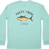 Salty Crew Ahi Mount Long Sleeve Tech T-Shirt - Sea Foam - Large -Fishing Equipment Store salty crew ahi mount long sleeve tech t shirt sea foam l 33748.1651451008.386.513