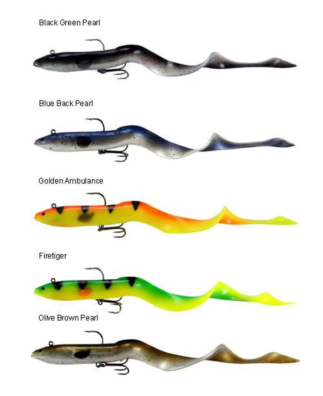 Savage Gear 3D Real Eel Pre-Rigged Lures 4 Savage Gear 3D Real Eel Pre-Rigged Lures - Image 2