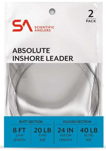 Scientific Anglers Absolute Inshore Leader - 2pk 3 Scientific Anglers Absolute Inshore Leader - 2pk