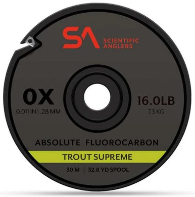 Scientific Anglers Absolute Fluorocarbon Trout Supreme Tippet 30m - 4X 3 Scientific Anglers Absolute Fluorocarbon Trout Supreme Tippet 30m - 4X