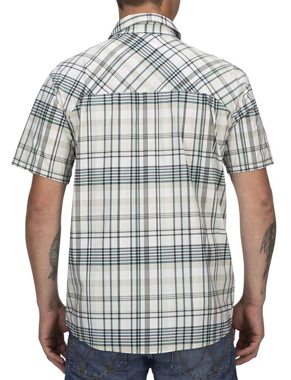 Simms Stone Cold Short Sleeve Shirt - Pearl Madras Plaid - X-Large 5 Simms Stone Cold Short Sleeve Shirt - Pearl Madras Plaid - X-Large - Image 3