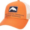 Simms Trout Icon Trucker Hat - Simms Orange -Fishing Equipment Store simms trout icon trucker hat simms orange 66456.1665233884.386.513