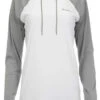 Simms Womens Solarflex Hoody - White Cinder - X-Small -Fishing Equipment Store simms womens solarflex hoody white cinder xs 88873.1656657559.386.513