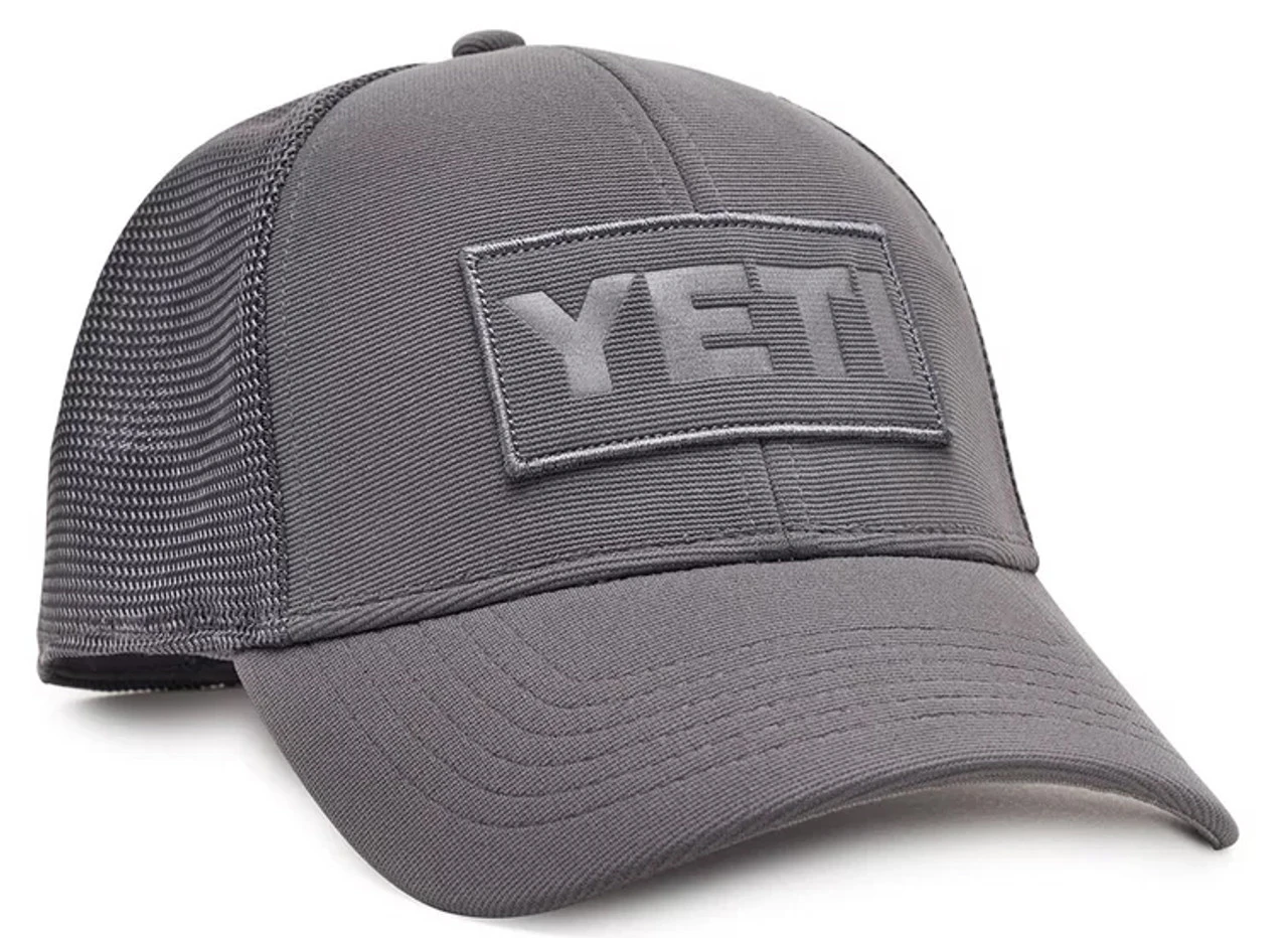 YETI Grey On Grey Patch Trucker Hat 3 YETI Grey On Grey Patch Trucker Hat