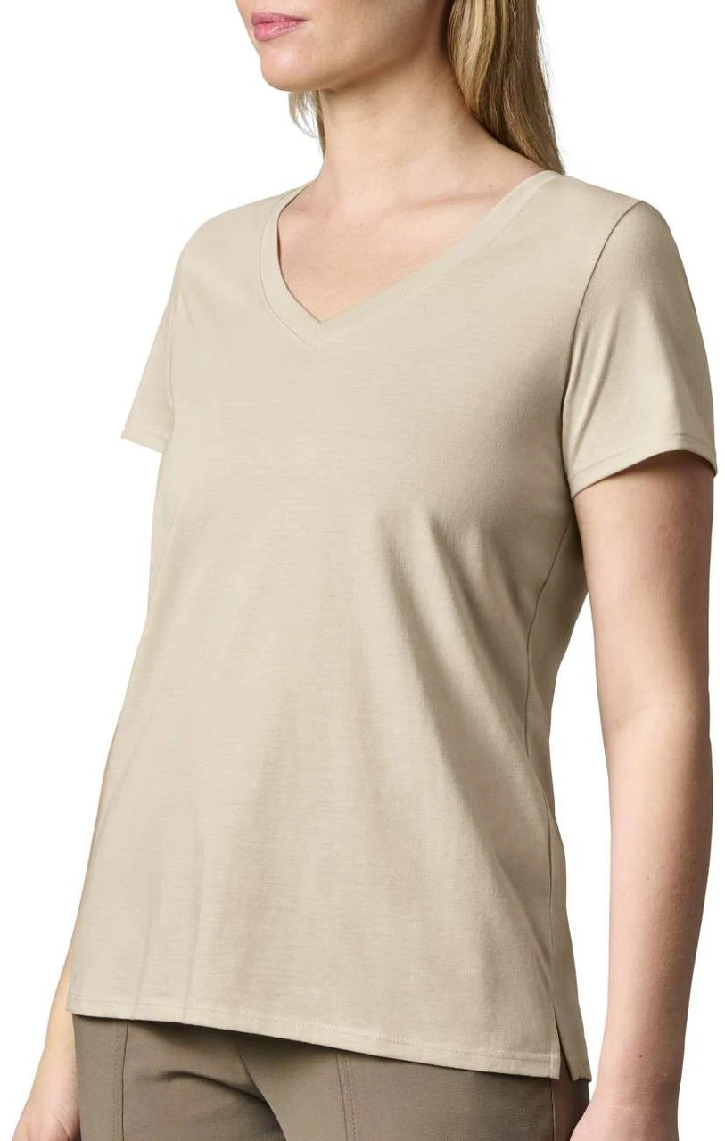 Yeti Womens Turkey Feather Short Sleeve V-Neck 4 Yeti Womens Turkey Feather Short Sleeve V-Neck - Image 2