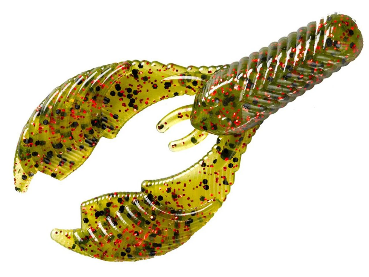 Yum Craw Chunk - 3.75in - Watermelon/Red Flake 3 Yum Craw Chunk - 3.75in - Watermelon/Red Flake